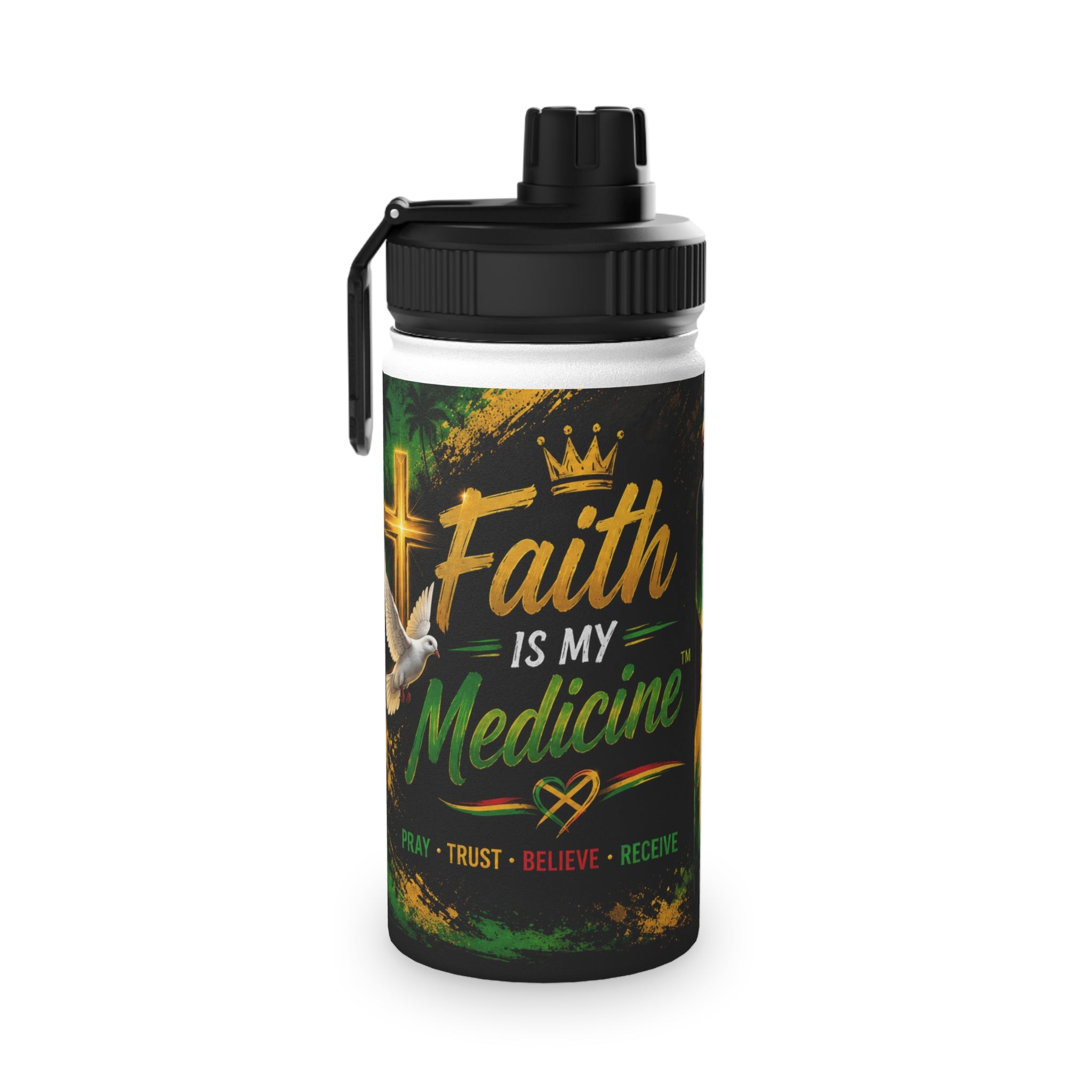 Stainless Steel Water Bottle, Sports Lid