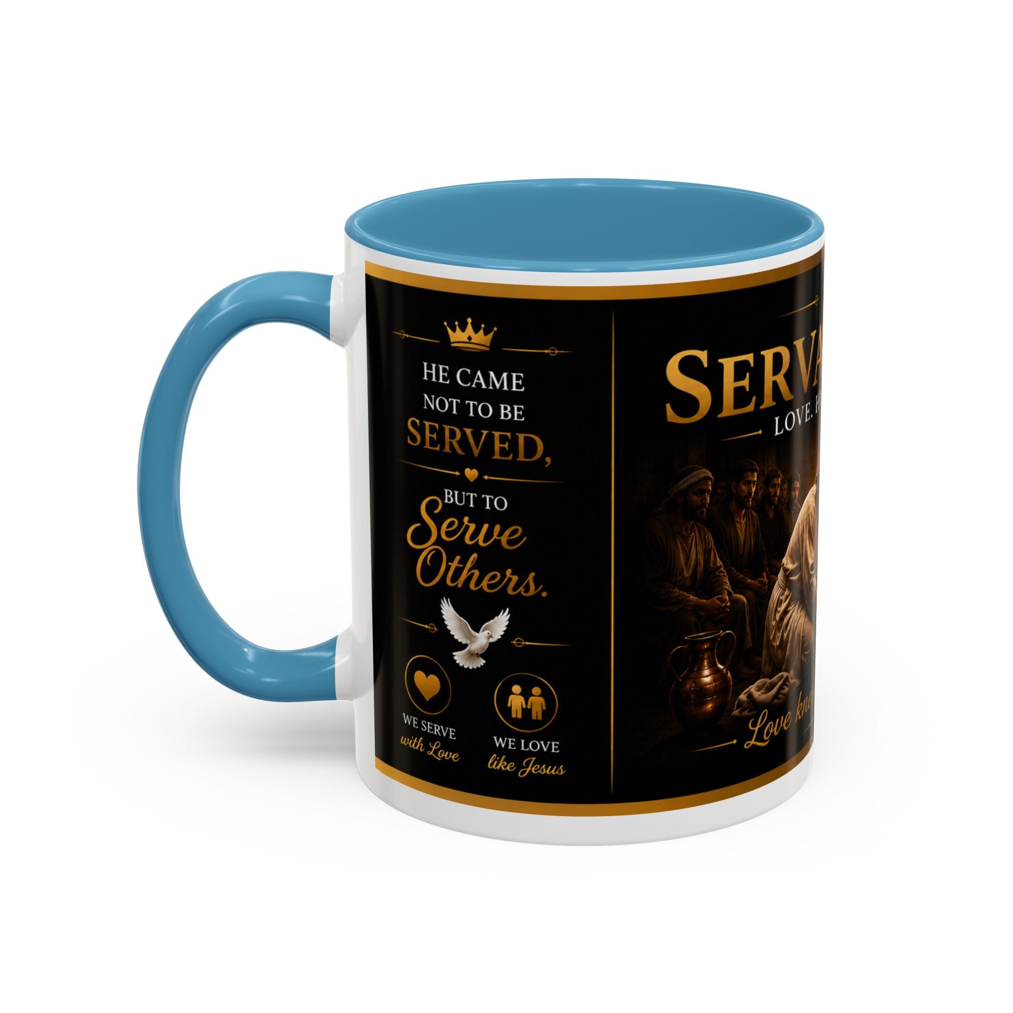 Copy of Jesus Washing Feet Coffee Mug — "I Have Given You An Example" Inspirational Christian Accent Mug