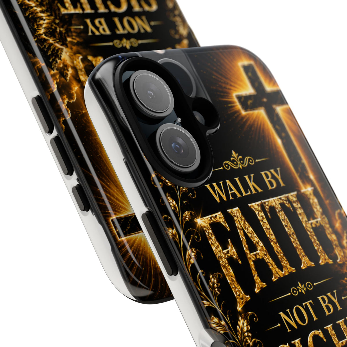 Walk by Faith Christian Phone Case – Inspirational Cross Design