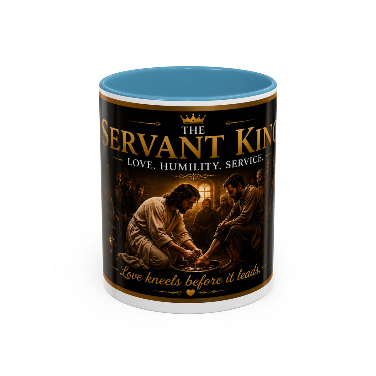 The Servant King™ Coffee Mug – Jesus Washing Feet (John 13:15)
