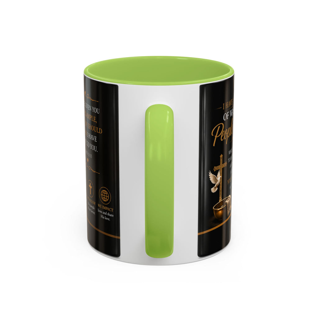 Jesus Washing Feet Coffee Mug — "I Have Given You An Example" Inspirational Christian Accent Mug