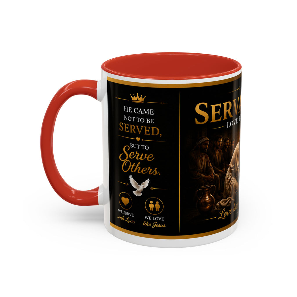 Copy of Jesus Washing Feet Coffee Mug — "I Have Given You An Example" Inspirational Christian Accent Mug