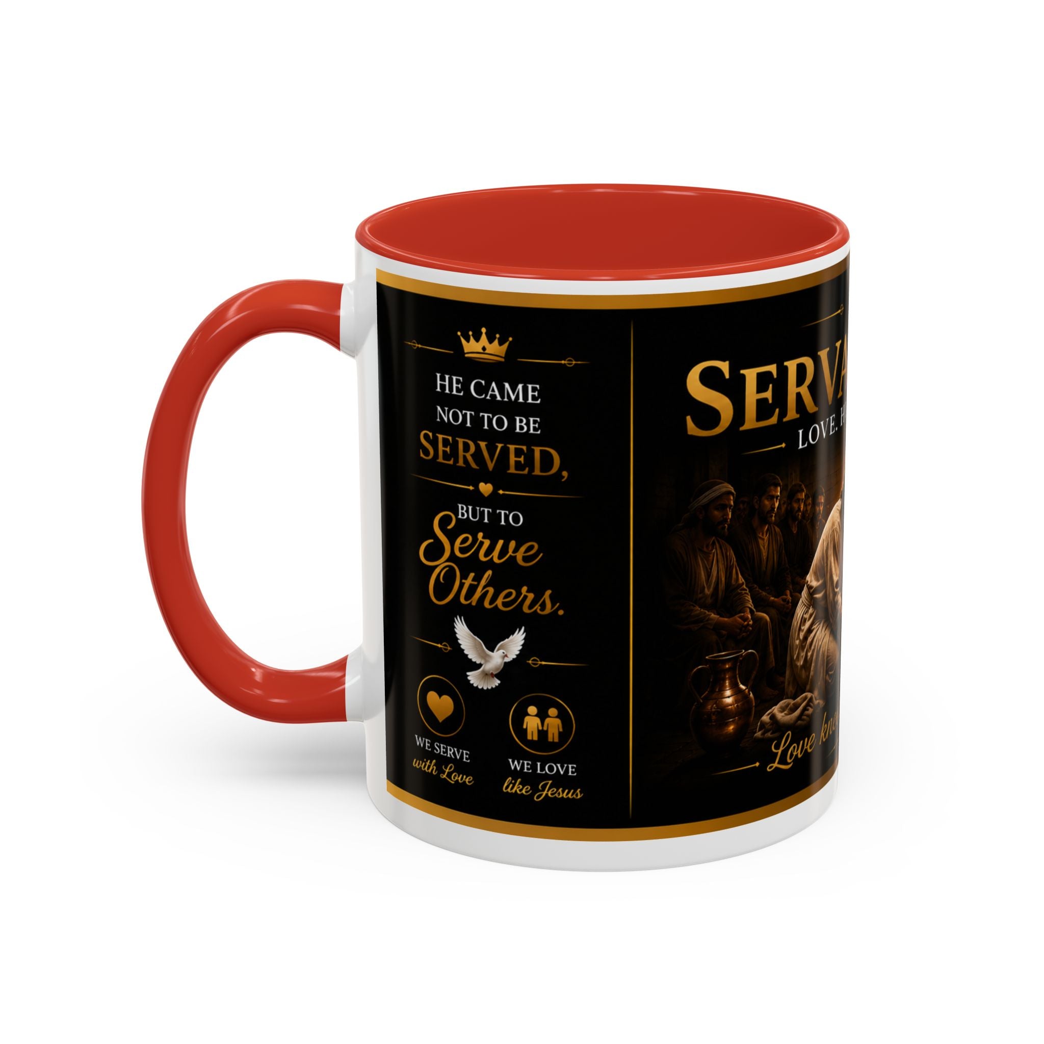 Copy of Jesus Washing Feet Coffee Mug — "I Have Given You An Example" Inspirational Christian Accent Mug