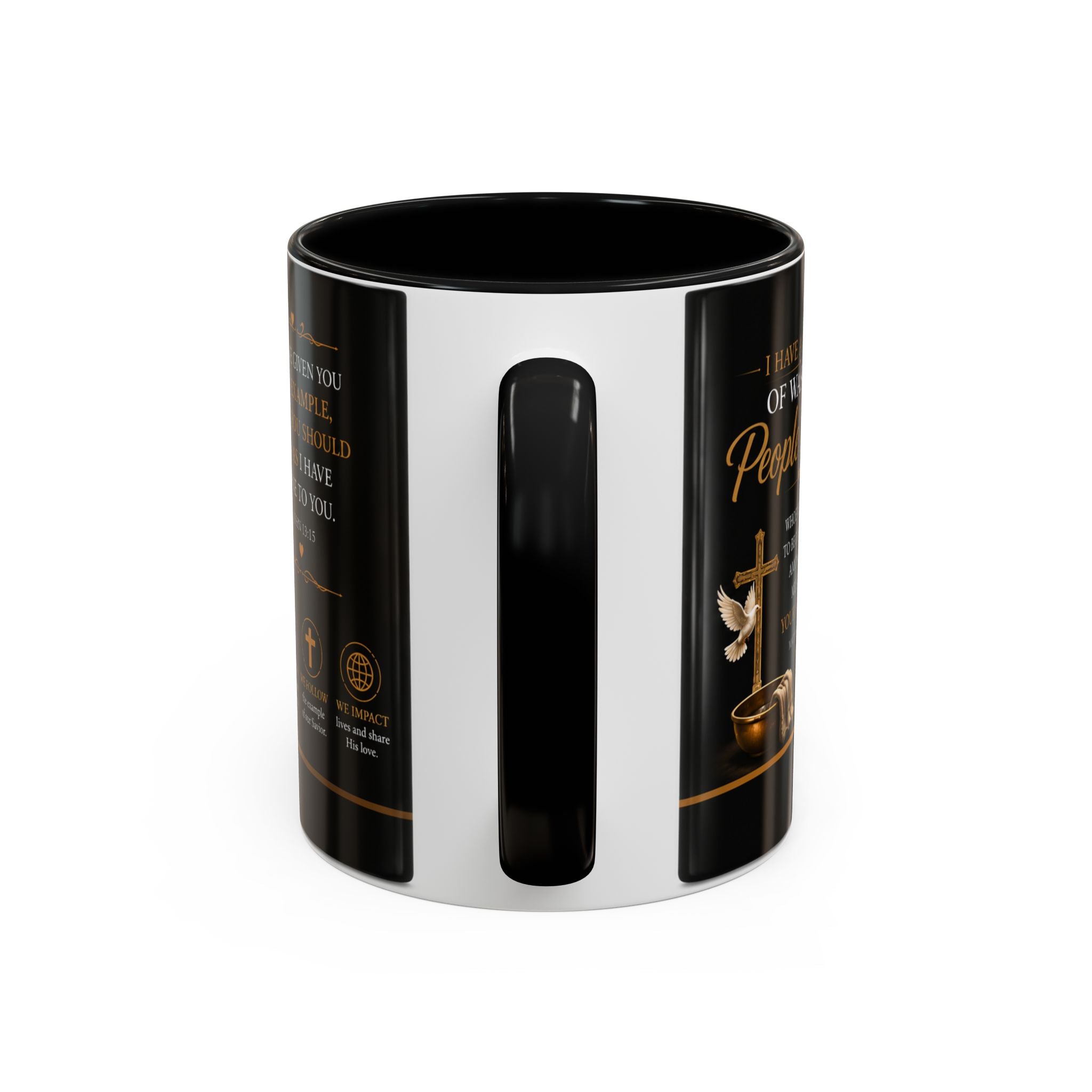 Jesus Washing Feet Coffee Mug — "I Have Given You An Example" Inspirational Christian Accent Mug