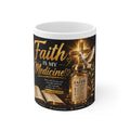 Faith Is My Medicine Mug — Inspirational Christian Coffee Cup (Jeremiah 30:17)