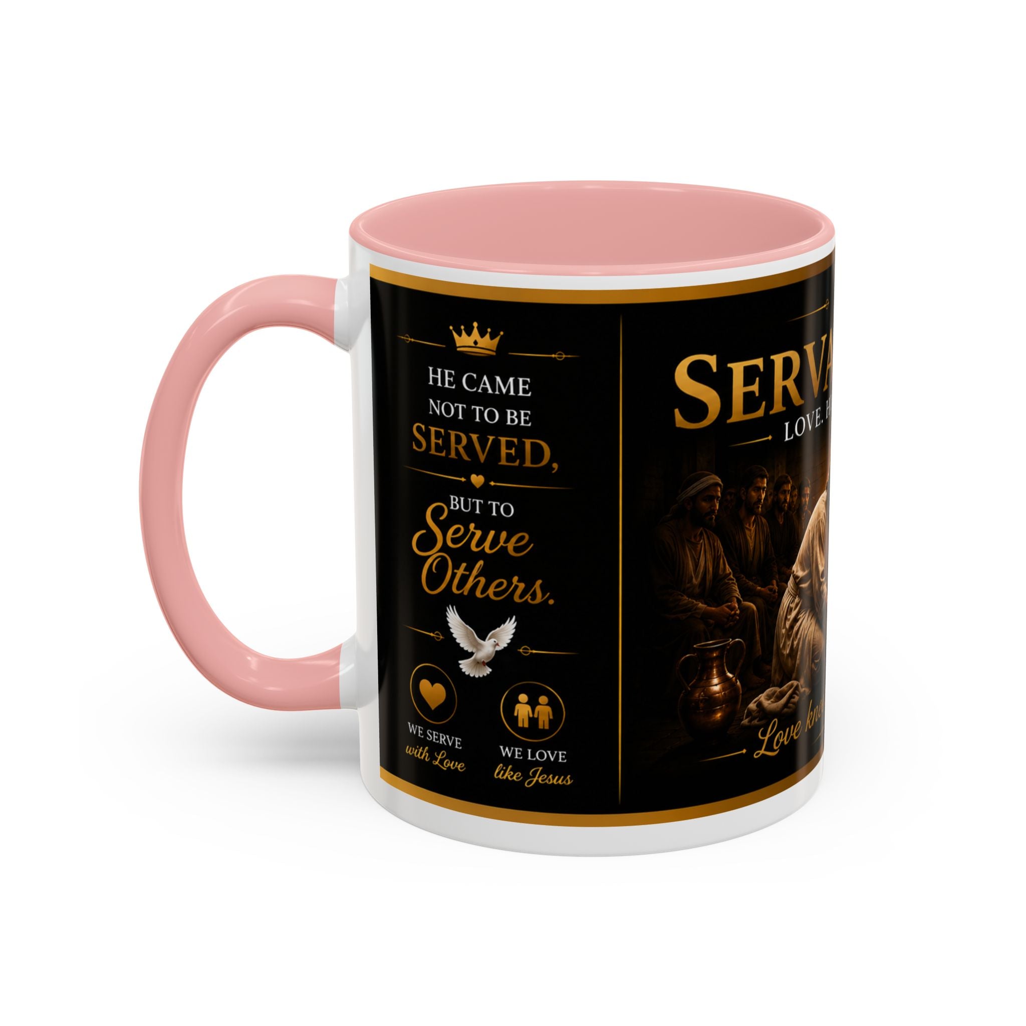 Copy of Jesus Washing Feet Coffee Mug — "I Have Given You An Example" Inspirational Christian Accent Mug