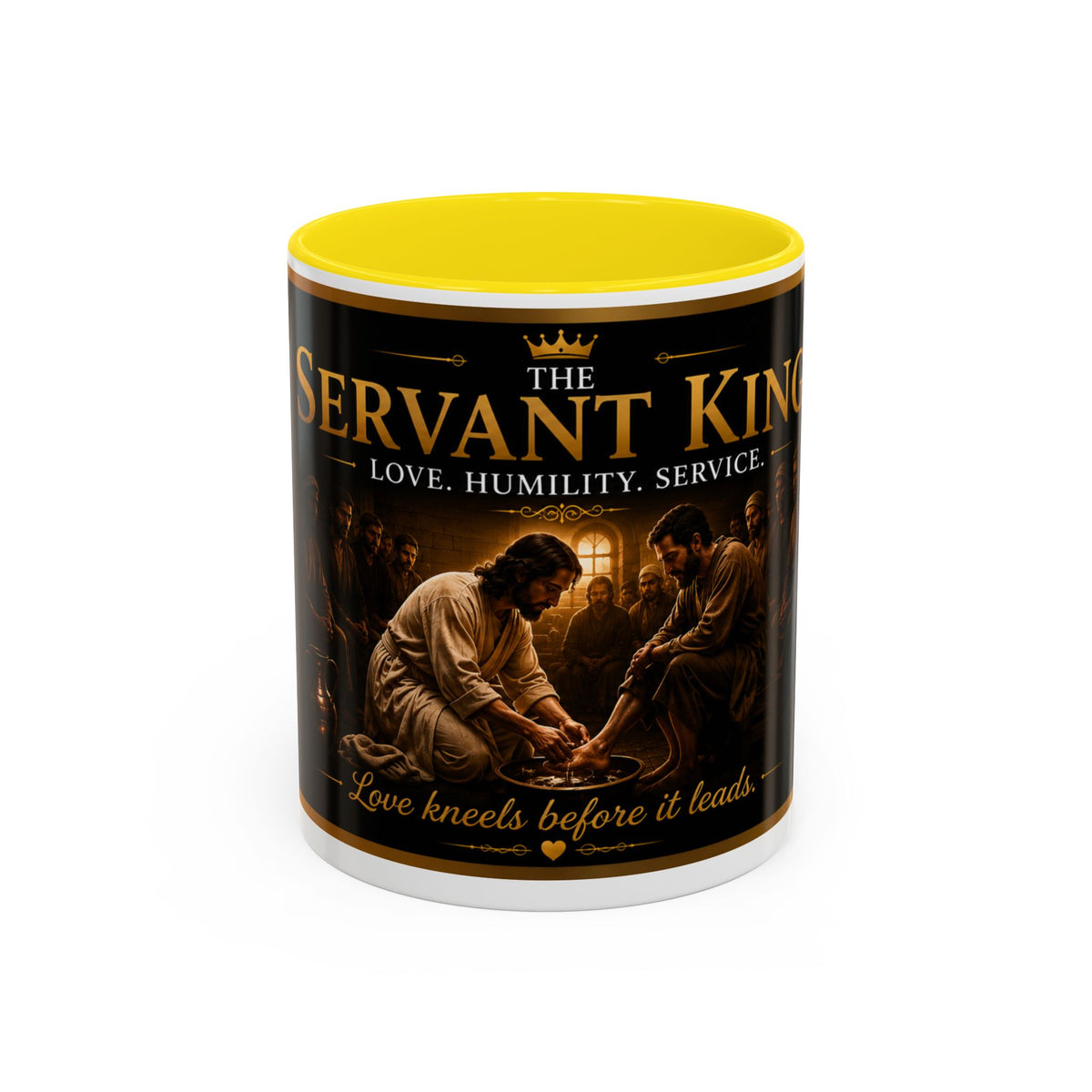The Servant King™ Coffee Mug – Jesus Washing Feet (John 13:15)