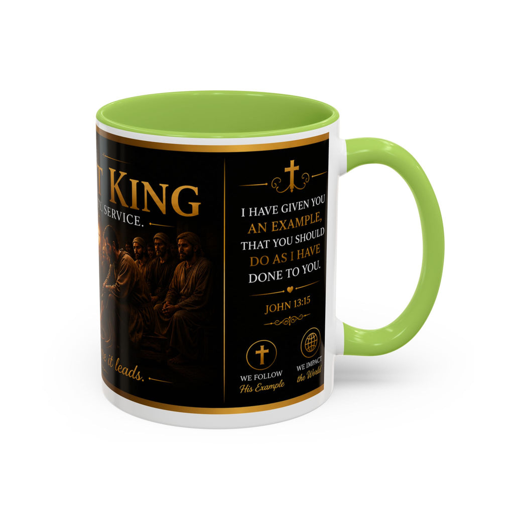Copy of Jesus Washing Feet Coffee Mug — "I Have Given You An Example" Inspirational Christian Accent Mug