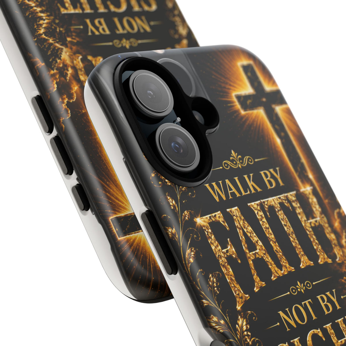 Walk by Faith Christian Phone Case – Inspirational Cross Design
