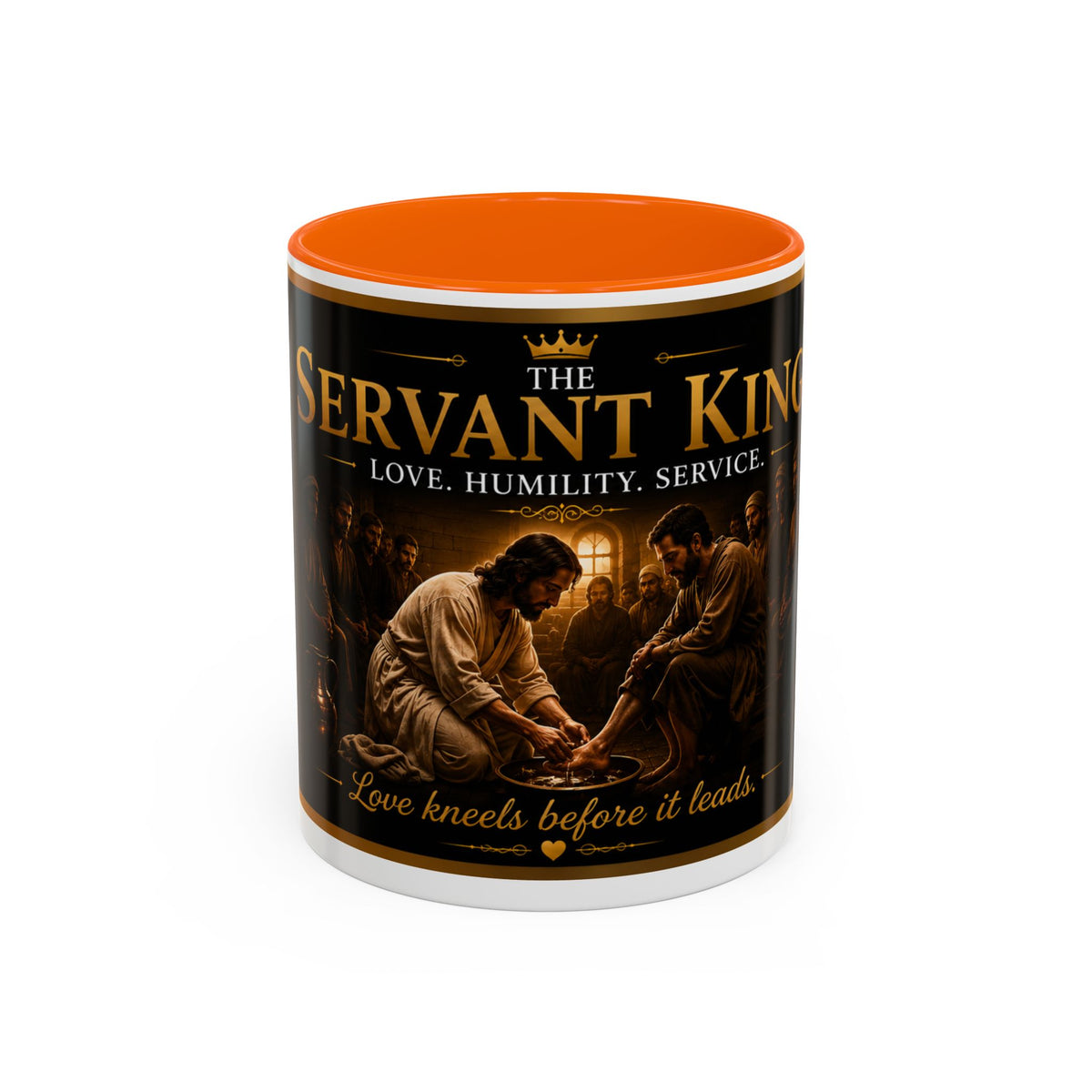 The Servant King™ Coffee Mug – Jesus Washing Feet (John 13:15)