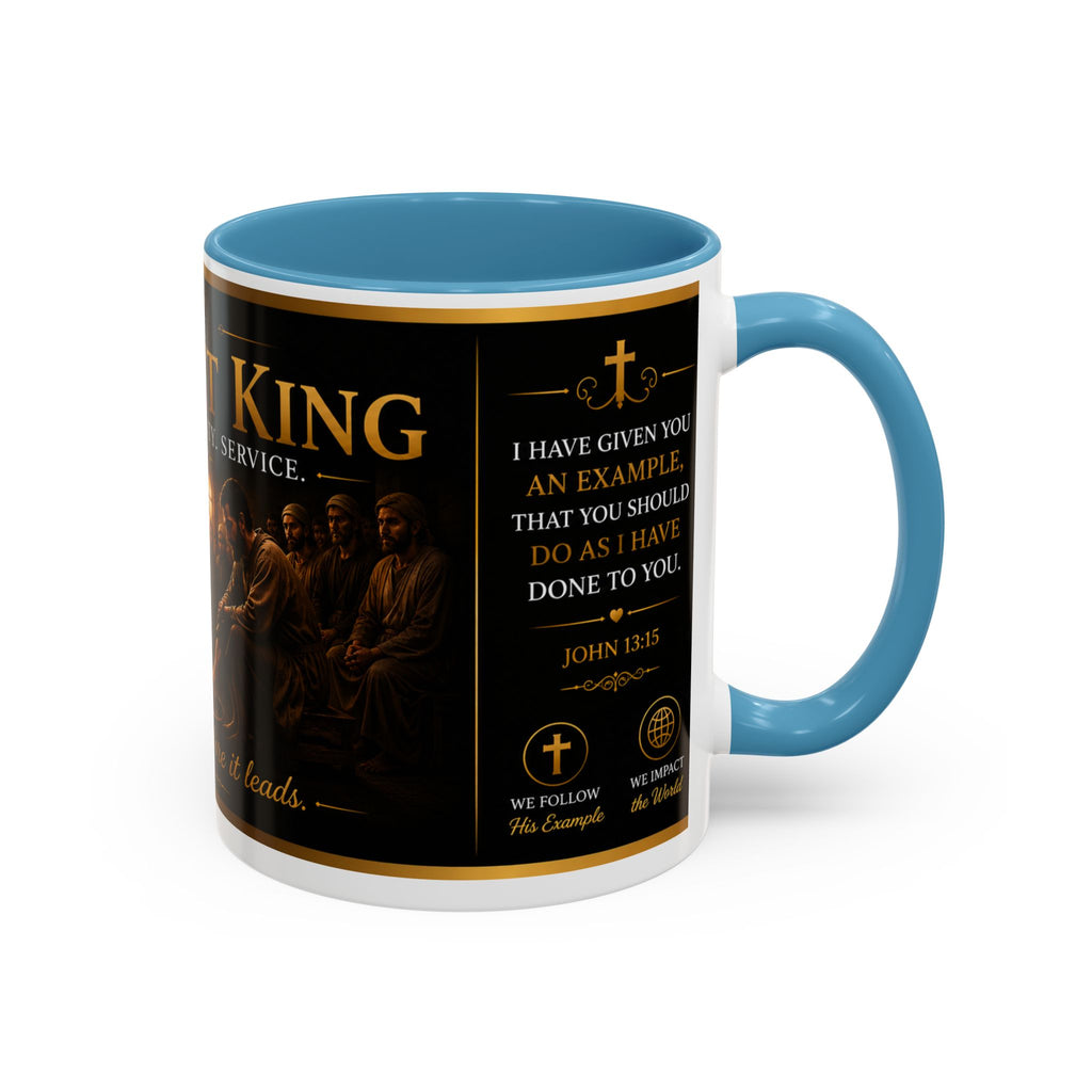 Copy of Jesus Washing Feet Coffee Mug — "I Have Given You An Example" Inspirational Christian Accent Mug