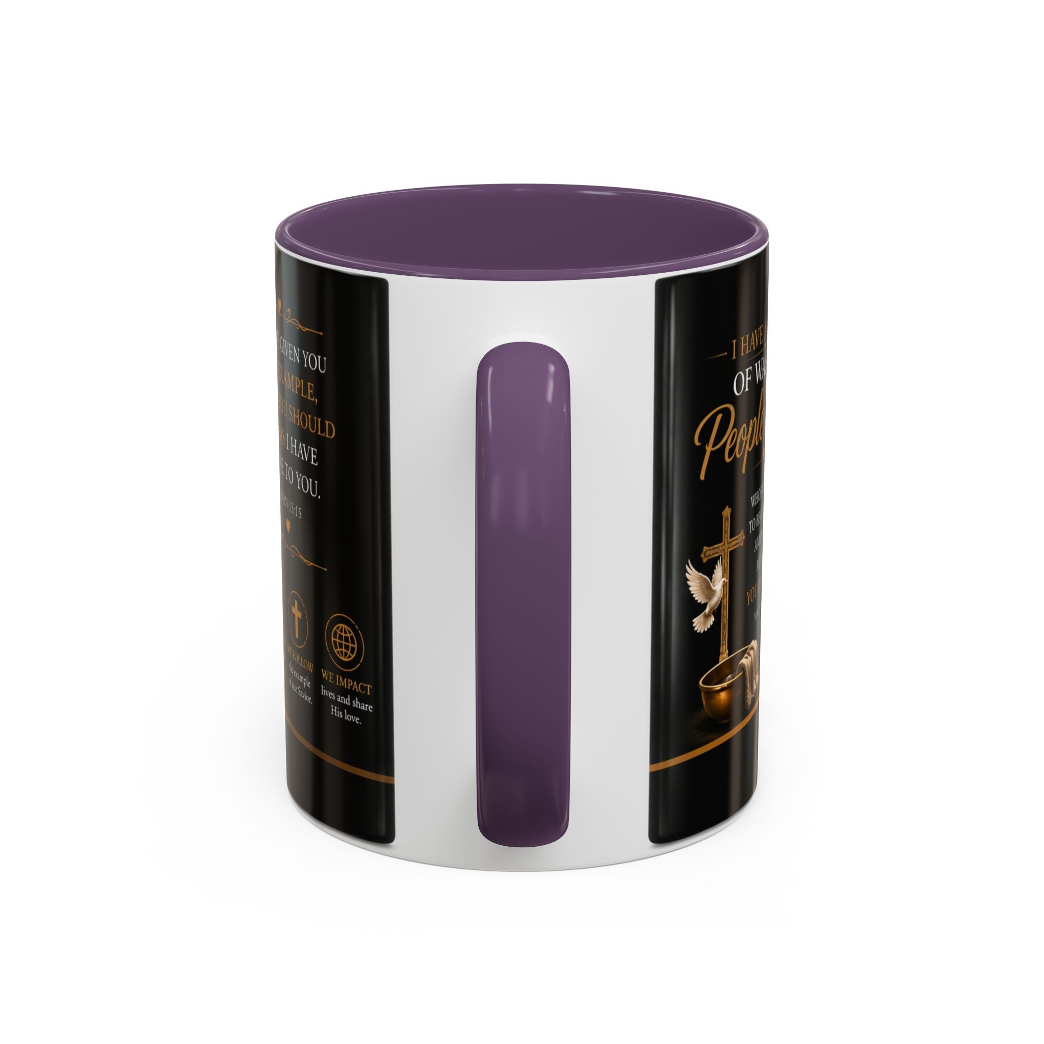 Jesus Washing Feet Coffee Mug — "I Have Given You An Example" Inspirational Christian Accent Mug