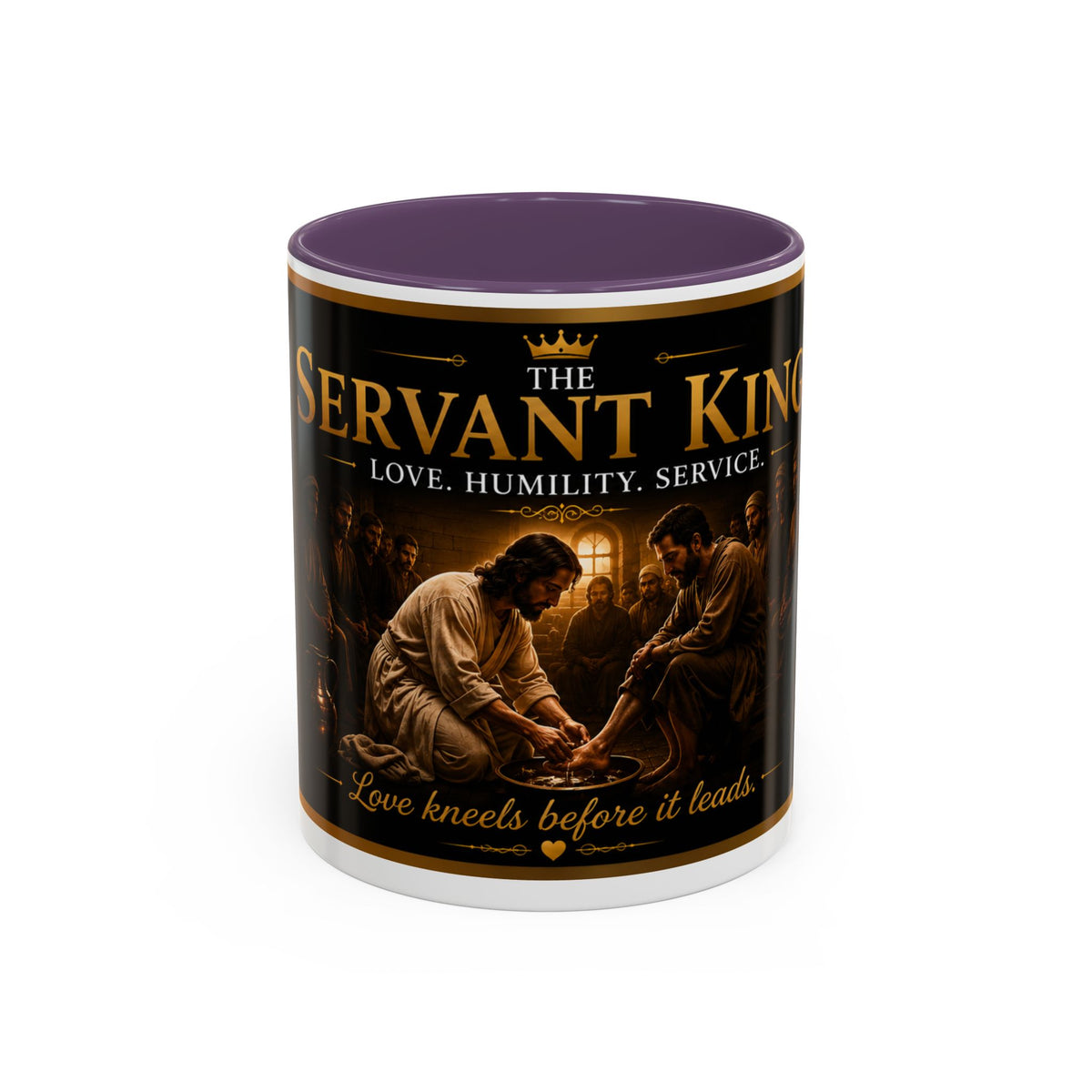 The Servant King™ Coffee Mug – Jesus Washing Feet (John 13:15)