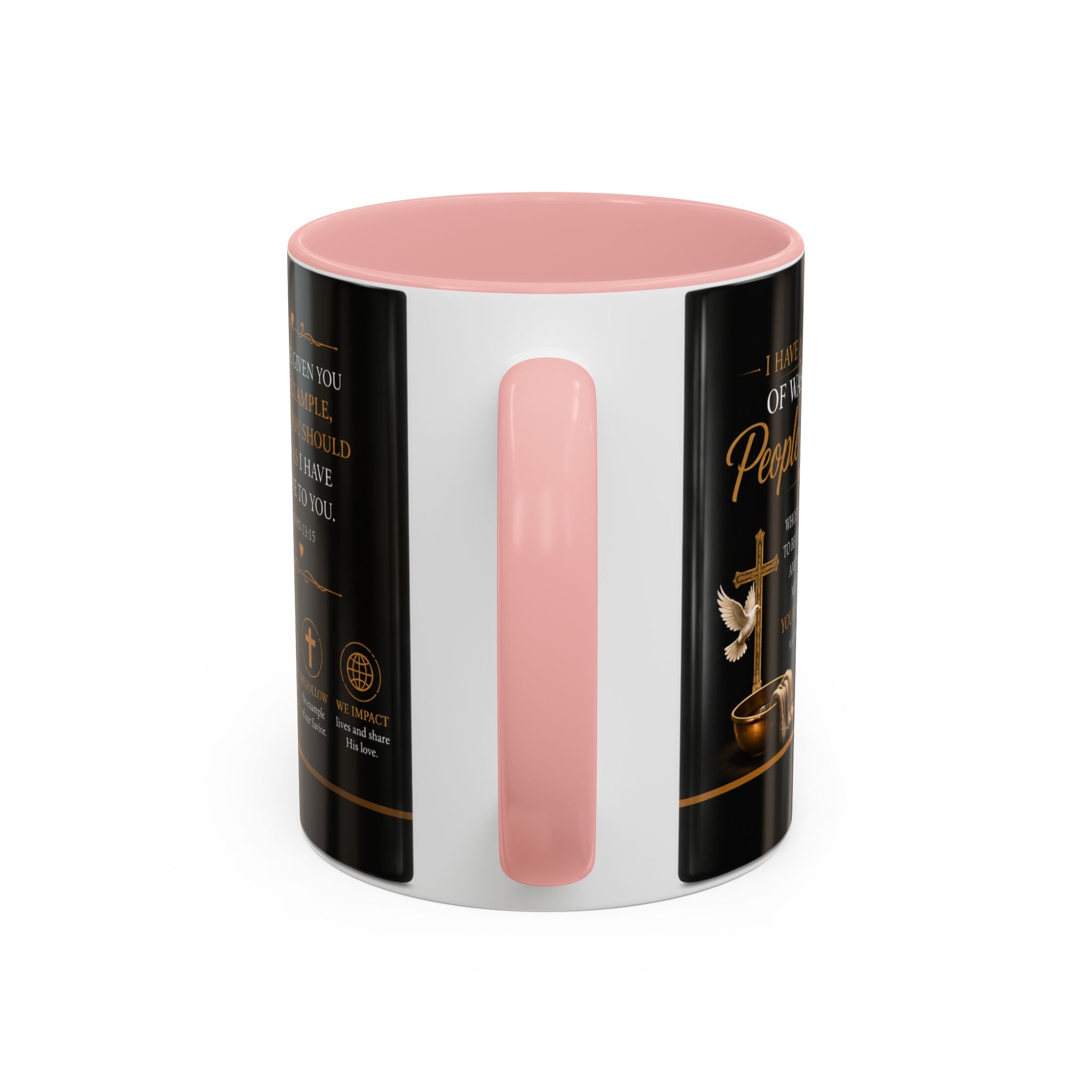 Jesus Washing Feet Coffee Mug — "I Have Given You An Example" Inspirational Christian Accent Mug