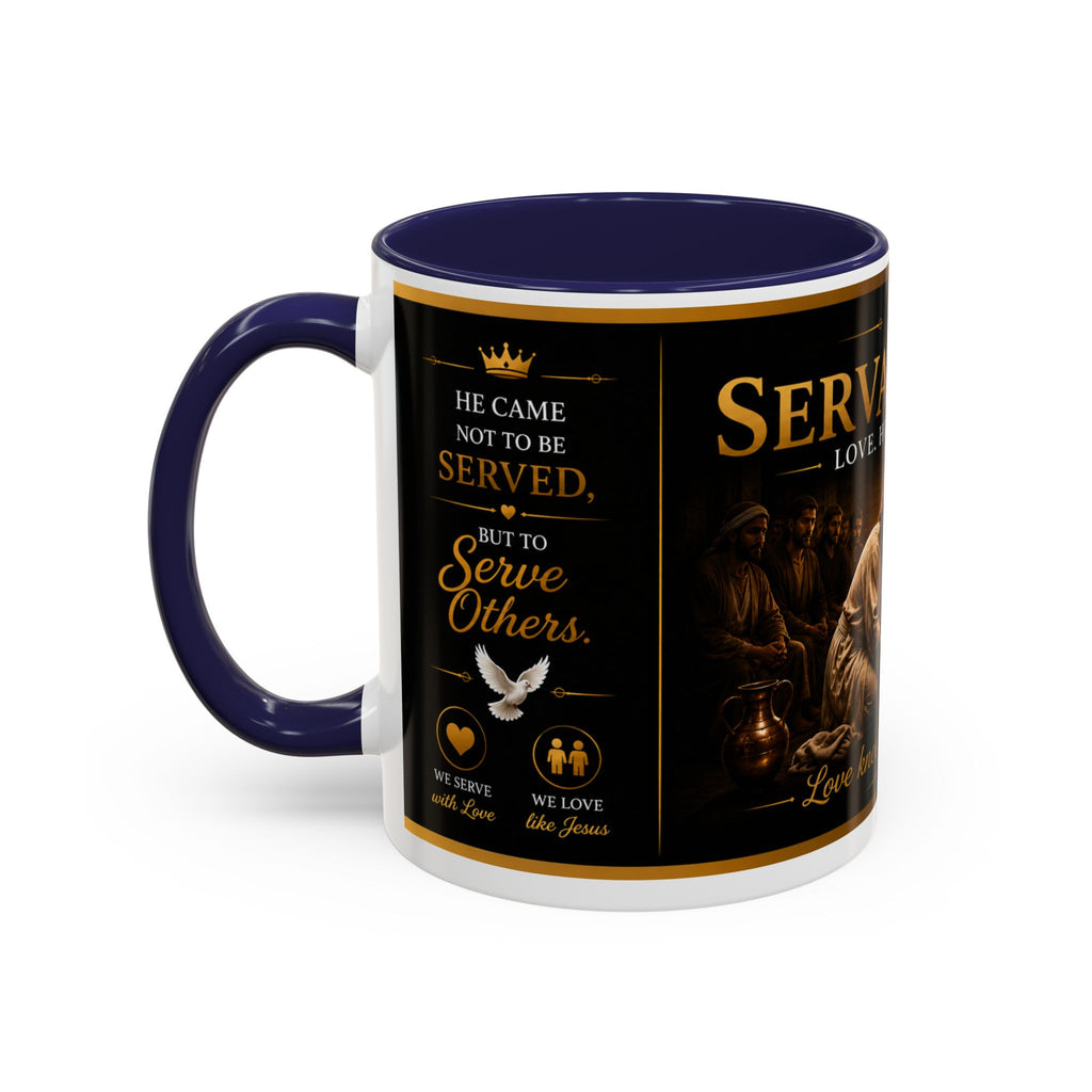 Copy of Jesus Washing Feet Coffee Mug — "I Have Given You An Example" Inspirational Christian Accent Mug