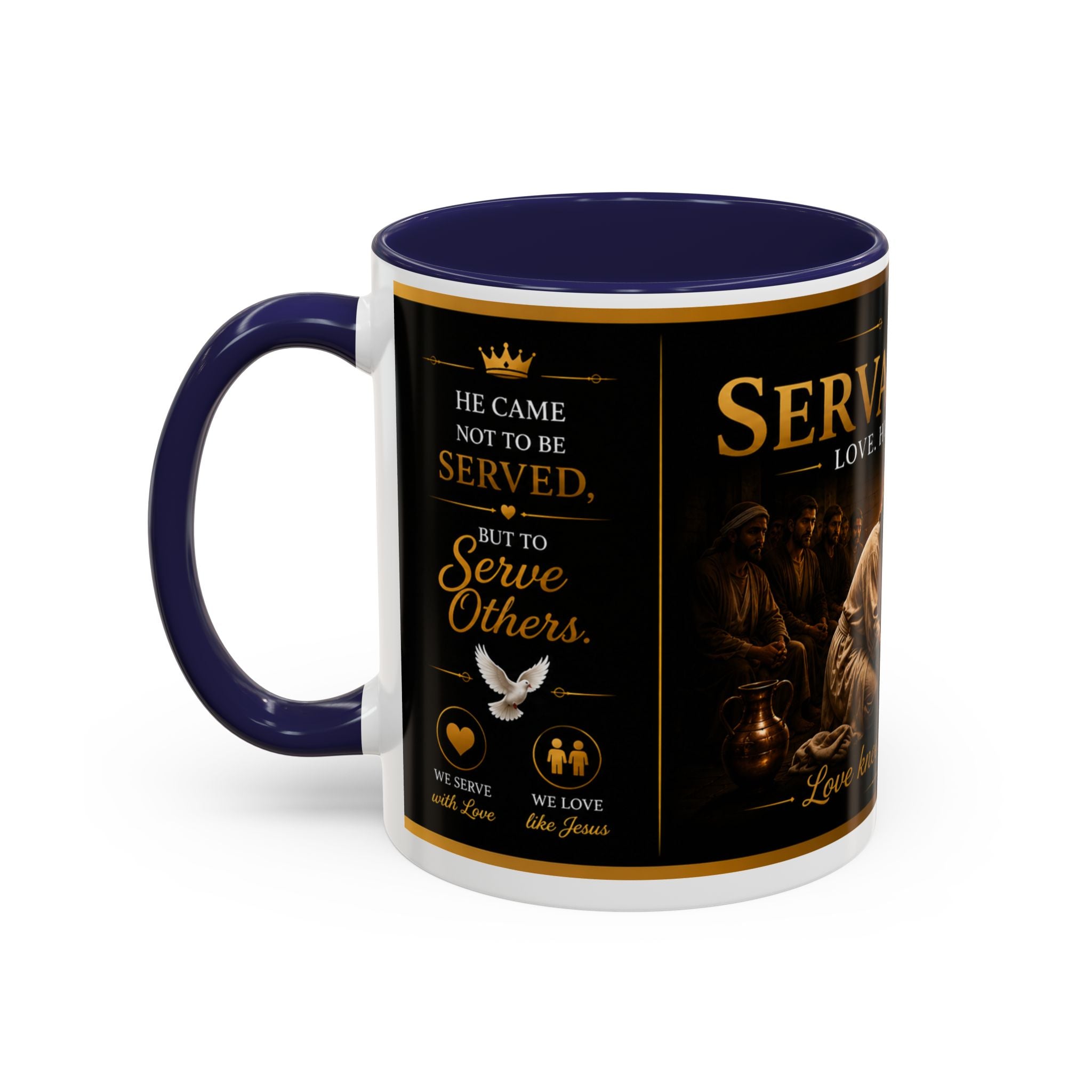 Copy of Jesus Washing Feet Coffee Mug — "I Have Given You An Example" Inspirational Christian Accent Mug