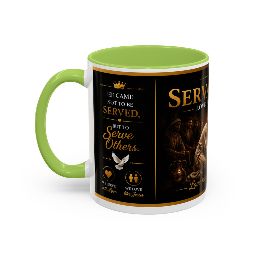 Copy of Jesus Washing Feet Coffee Mug — "I Have Given You An Example" Inspirational Christian Accent Mug
