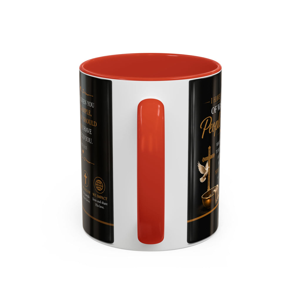Jesus Washing Feet Coffee Mug — "I Have Given You An Example" Inspirational Christian Accent Mug