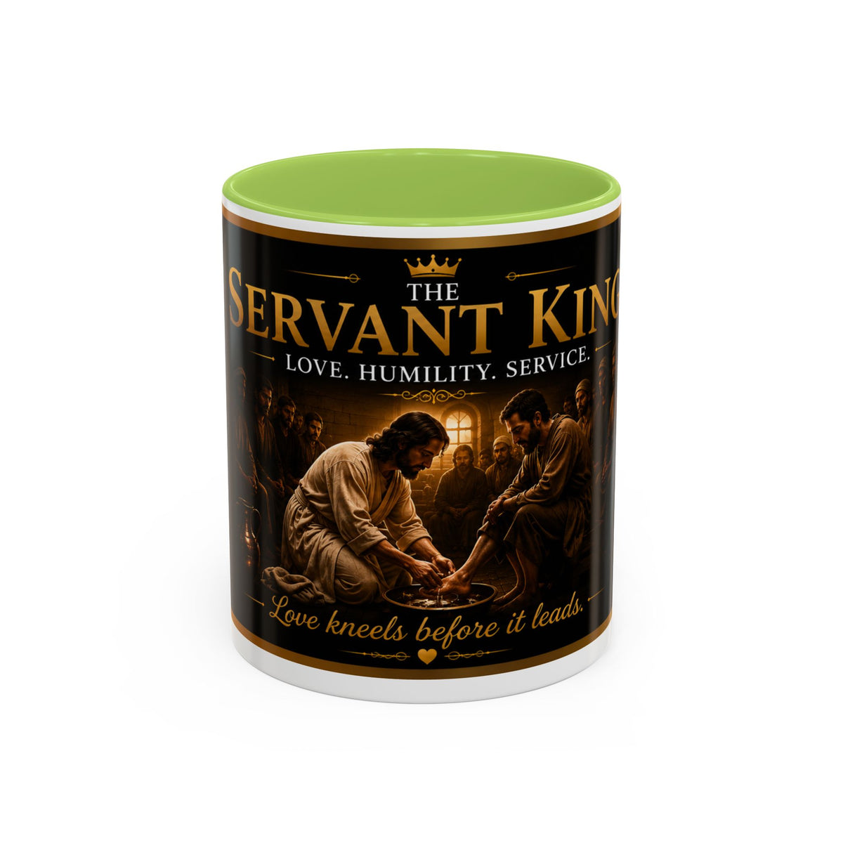 The Servant King™ Coffee Mug – Jesus Washing Feet (John 13:15)