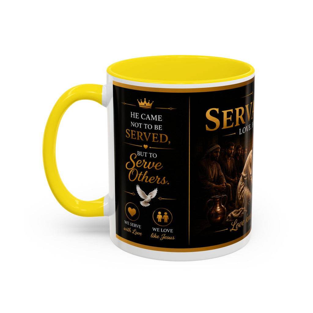Copy of Jesus Washing Feet Coffee Mug — "I Have Given You An Example" Inspirational Christian Accent Mug
