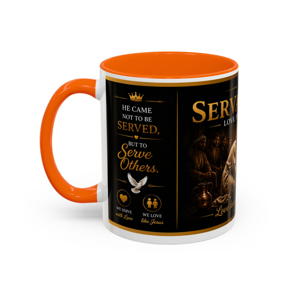 Copy of Jesus Washing Feet Coffee Mug — "I Have Given You An Example" Inspirational Christian Accent Mug