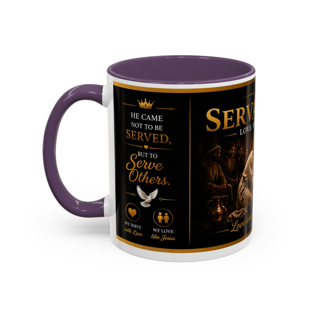 Copy of Jesus Washing Feet Coffee Mug — "I Have Given You An Example" Inspirational Christian Accent Mug