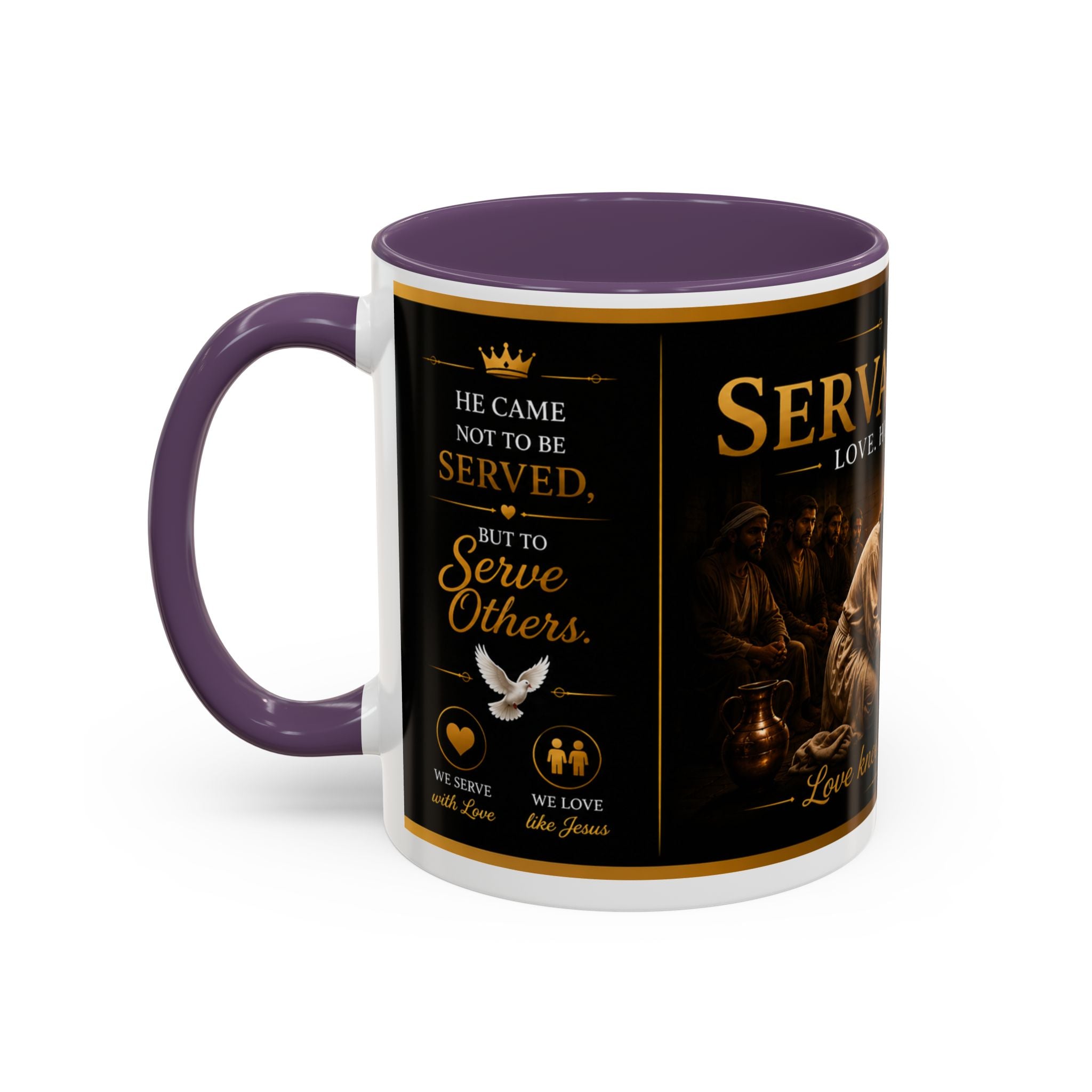 Copy of Jesus Washing Feet Coffee Mug — "I Have Given You An Example" Inspirational Christian Accent Mug