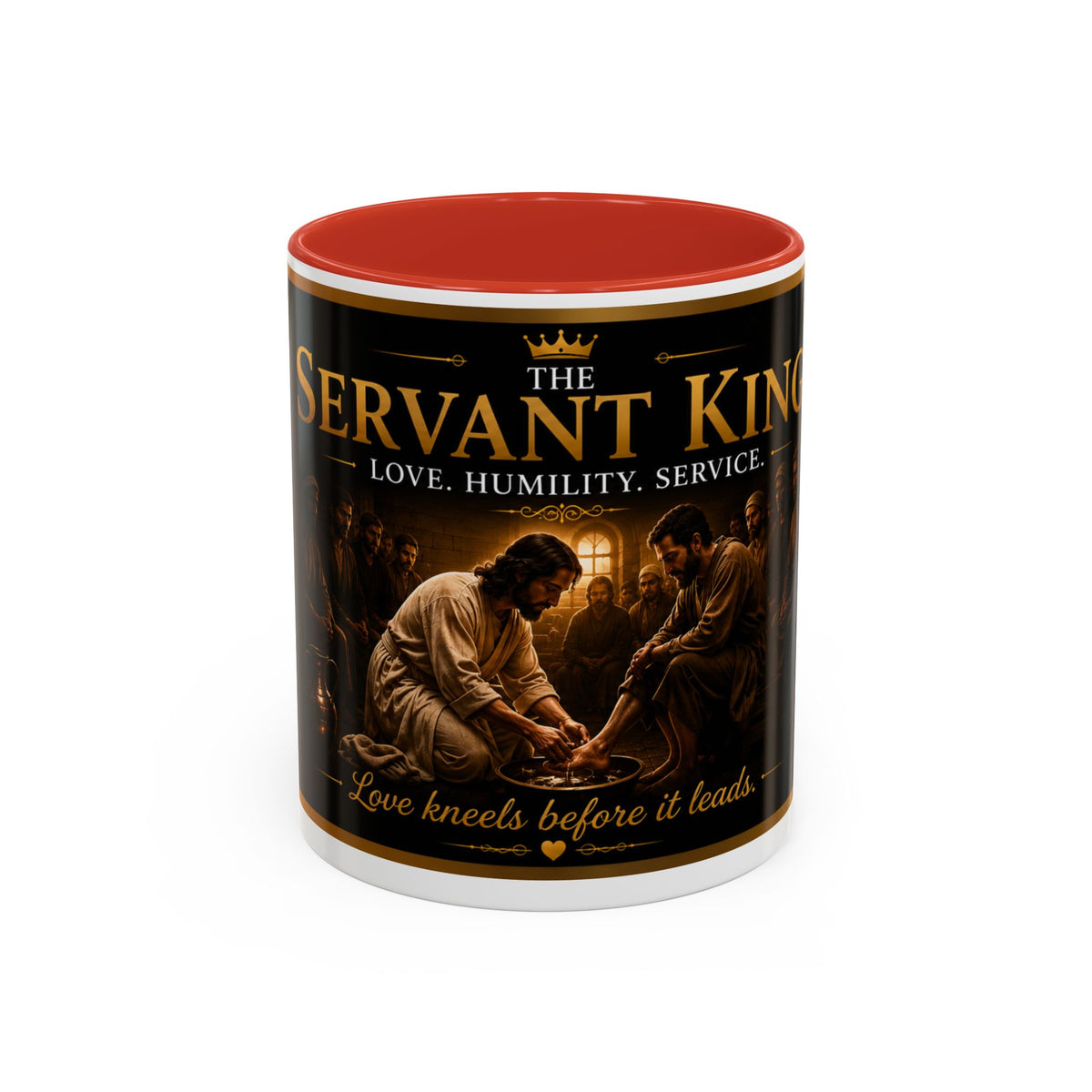 The Servant King™ Coffee Mug – Jesus Washing Feet (John 13:15)