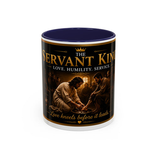 Copy of Jesus Washing Feet Coffee Mug — "I Have Given You An Example" Inspirational Christian Accent Mug