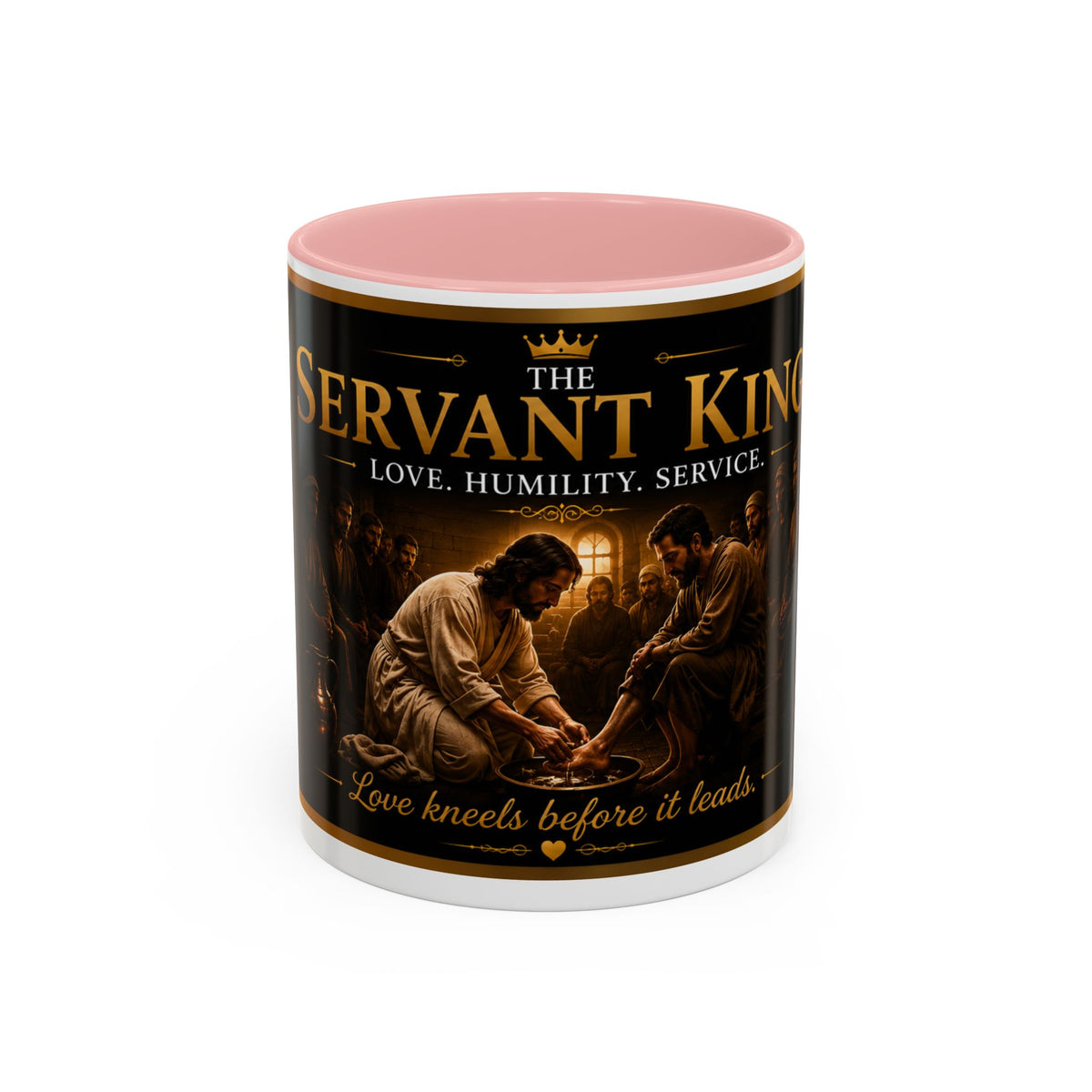 The Servant King™ Coffee Mug – Jesus Washing Feet (John 13:15)