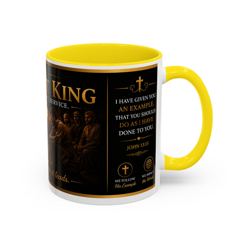 Copy of Jesus Washing Feet Coffee Mug — "I Have Given You An Example" Inspirational Christian Accent Mug